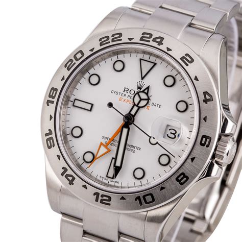 rolex explorer 2 weiss|rolex explorer watch.